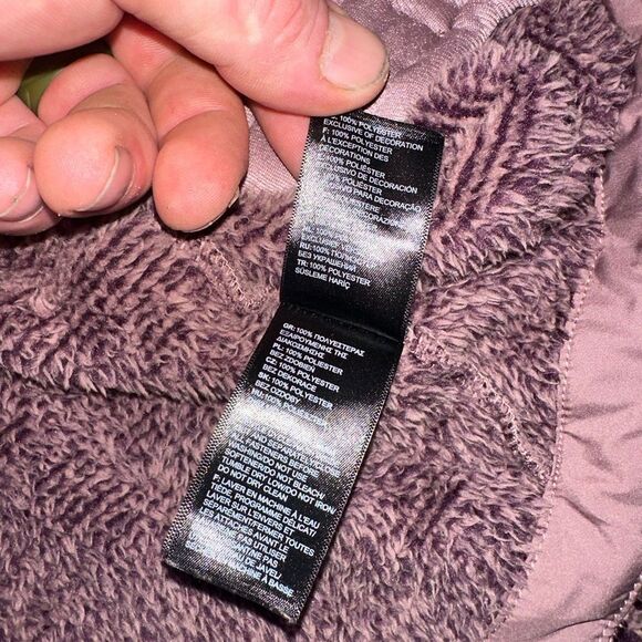 The North Face Mauve Women's small Osito Full Zip Fleece Jacket Fuzzy Cozy Warm - Picture 5 of 13